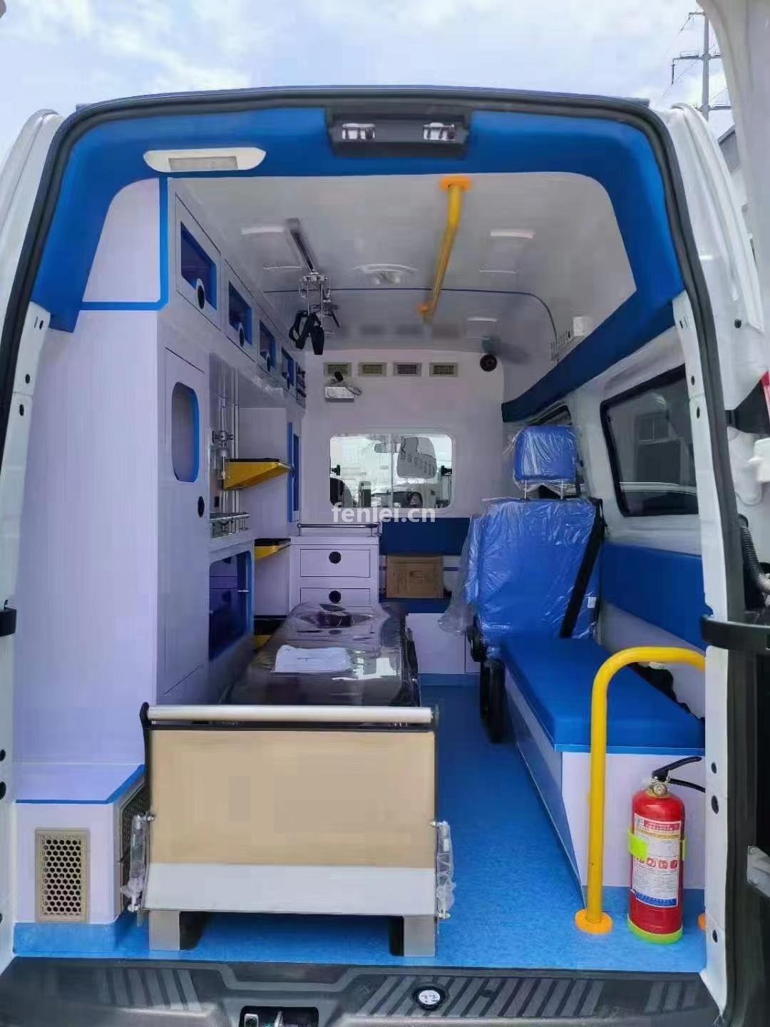 泰安跨省120私人救护车-长途救护车-车上有担架(泰安救援车)